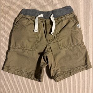 Carter's Khaki Kids Shorts with Charcoal Waistband